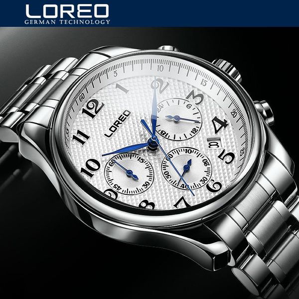 wristwatches loreo men's watches full steel business wristwatch 50m waterproof quartz watch male chrongraph relogio masculino, Slivery;brown
wristwatches loreo men's watches full steel business wristwatch 50m waterproof quartz watch male chrongraph relogio masculino, Slivery;brown