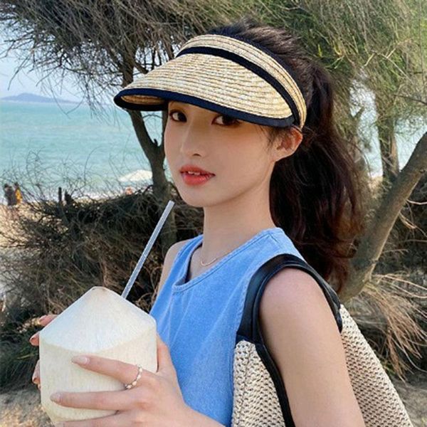 wide brim hats summer straw for women beach hat holiday caps women's sun with empty big outdoor visor, Blue;gray
wide brim hats summer straw for women beach hat holiday caps women's sun with empty big outdoor visor, Blue;gray