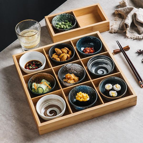 bowls japanese style nine grid plate pot tableware barbecue restaurant creative bamboo and wood dishes sushi sauce bowl
bowls japanese style nine grid plate pot tableware barbecue restaurant creative bamboo and wood dishes sushi sauce bowl