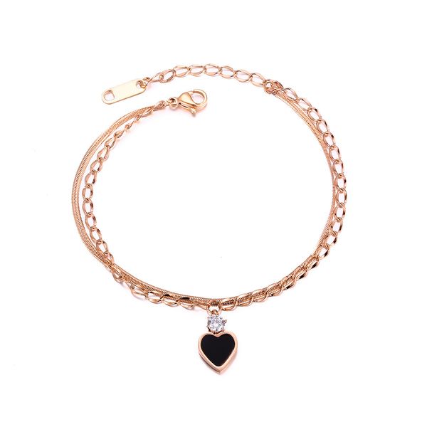 korean version simple women's fashion love micro inlaid zircon bracelet double layer chain plated with rose gold, Golden;silver
korean version simple women's fashion love micro inlaid zircon bracelet double layer chain plated with rose gold, Golden;silver
