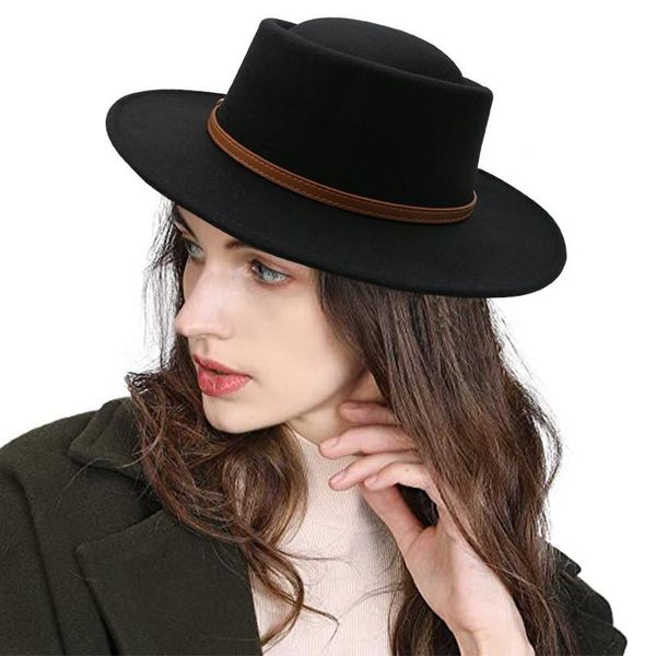 wide brim hats bowler hat fedora women classic black luxury red belt wedding panama british fashion average size autumn, Blue;gray
wide brim hats bowler hat fedora women classic black luxury red belt wedding panama british fashion average size autumn, Blue;gray