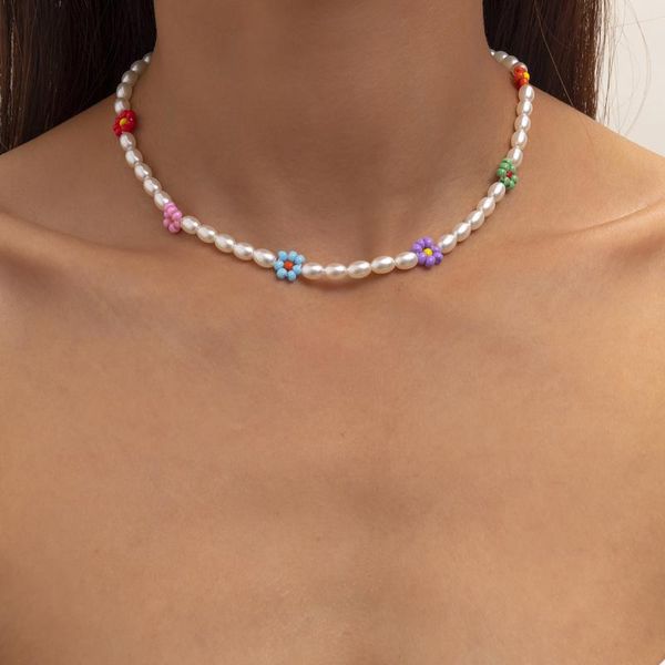 chokers colorful bohemia style acrylic beaded flower necklaces women's romantic pearl necklace for female cute jewelry, Golden;silver
chokers colorful bohemia style acrylic beaded flower necklaces women's romantic pearl necklace for female cute jewelry, Golden;silver