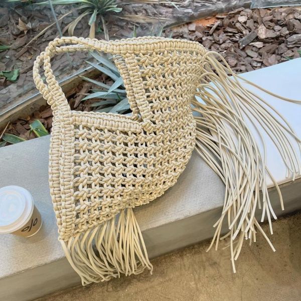 evening bags cotton thread knitted women tassel handbags ladies net hollow out tote bag female woven shoulder beach sets whole sale
evening bags cotton thread knitted women tassel handbags ladies net hollow out tote bag female woven shoulder beach sets whole sale