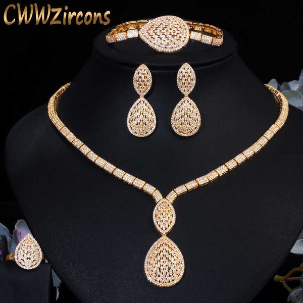 luxury big water drop women party earring bracelet ring necklace 4pcs sets african gold wedding costume jewelry t424 210714, Silver
luxury big water drop women party earring bracelet ring necklace 4pcs sets african gold wedding costume jewelry t424 210714, Silver