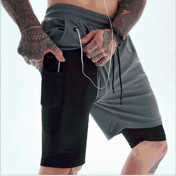 men's shorts 2021 running men fitness gym training sports quick dry workout sport jogging double deck summer, White;black
men's shorts 2021 running men fitness gym training sports quick dry workout sport jogging double deck summer, White;black
