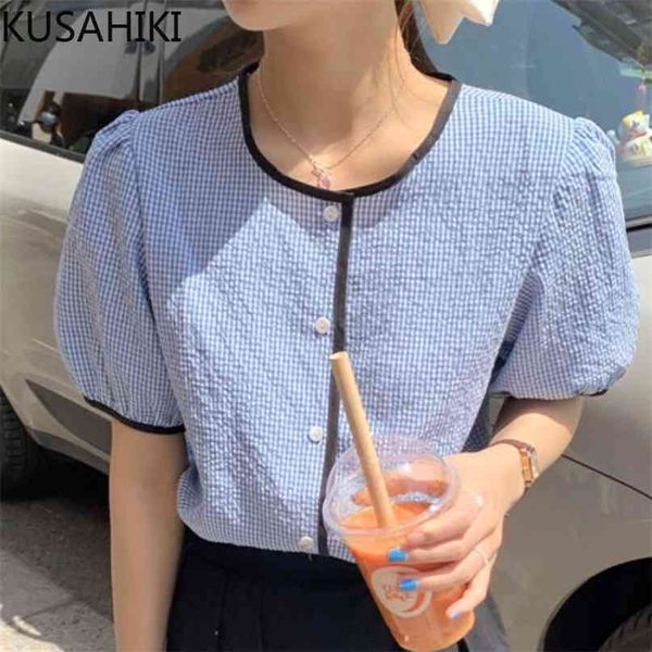 puff sleeve plaid blouses causal o-neck single breasted woman shirts summer sweet blusas mujer de moda 6j621 210603, White
puff sleeve plaid blouses causal o-neck single breasted woman shirts summer sweet blusas mujer de moda 6j621 210603, White