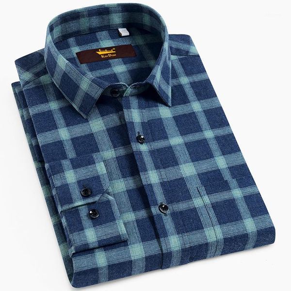 men's 100% cotton plaid checkered brushed shirts single patch pocket long-sleeve standard-fit casual thick check button-up shirt, White;black
men's 100% cotton plaid checkered brushed shirts single patch pocket long-sleeve standard-fit casual thick check button-up shirt, White;black