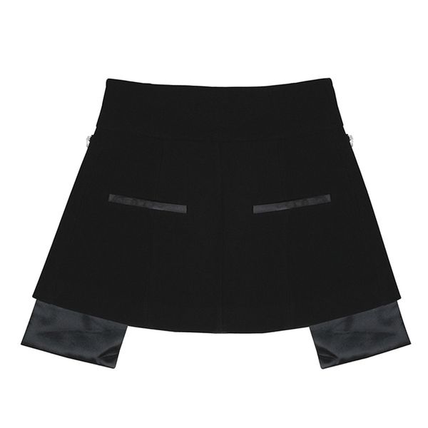 eam spring autumn high waist black beading blingbling spliced personality short half-body skirt women fashion jy758, Black;gray
eam spring autumn high waist black beading blingbling spliced personality short half-body skirt women fashion jy758, Black;gray