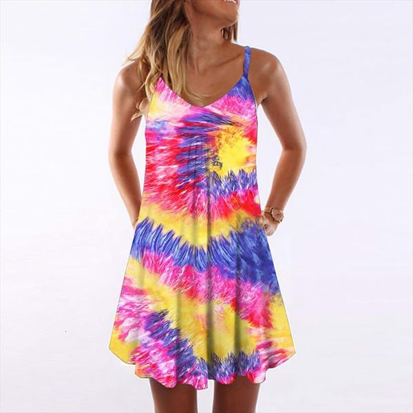 summer tie dye gradient womens dress mini short strap striped casual v neck loose beach vestidos, Black;gray
summer tie dye gradient womens dress mini short strap striped casual v neck loose beach vestidos, Black;gray