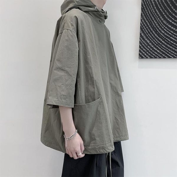 men's hoodies & sweatshirts men 2021 summer short sleeve fashion hooded loose flow shirt harajuku pullover tees hip hop streetwear hom, Black
men's hoodies & sweatshirts men 2021 summer short sleeve fashion hooded loose flow shirt harajuku pullover tees hip hop streetwear hom, Black