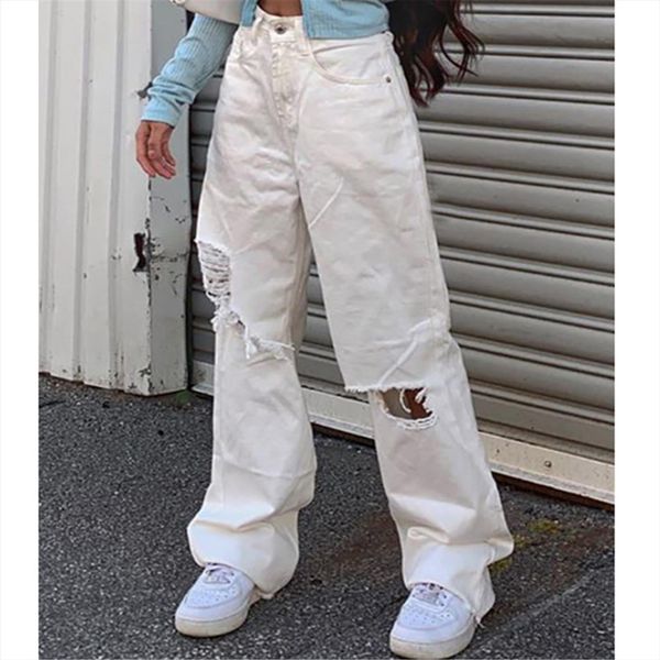 solid color high waist womens jean loose and casual trousers denim stretch long pants all match, Blue
solid color high waist womens jean loose and casual trousers denim stretch long pants all match, Blue
