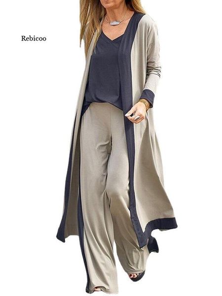 women's pants & capris summer autumn women three-piece sets elegant fashion long cardigan + sling wide leg suits lady casual loose out, Black;white
women's pants & capris summer autumn women three-piece sets elegant fashion long cardigan + sling wide leg suits lady casual loose out, Black;white