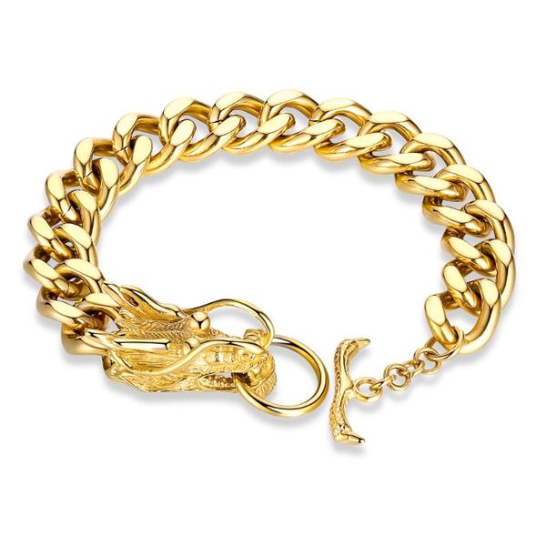 charm bracelets fashion retro domineering stainless steel bracelet trend men's rough jewelry gift 3-cs969, Golden;silver
charm bracelets fashion retro domineering stainless steel bracelet trend men's rough jewelry gift 3-cs969, Golden;silver