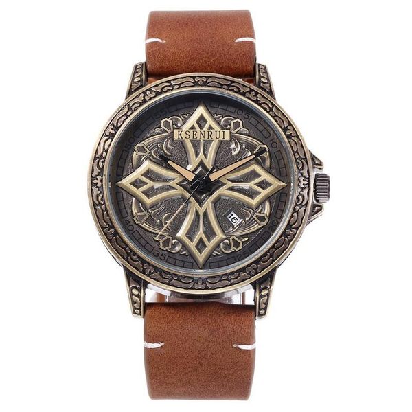 wristwatches men's fashion casual classic quartz watch calendar waterproof retro style leather band sports wristwatch mens, Slivery;brown
wristwatches men's fashion casual classic quartz watch calendar waterproof retro style leather band sports wristwatch mens, Slivery;brown