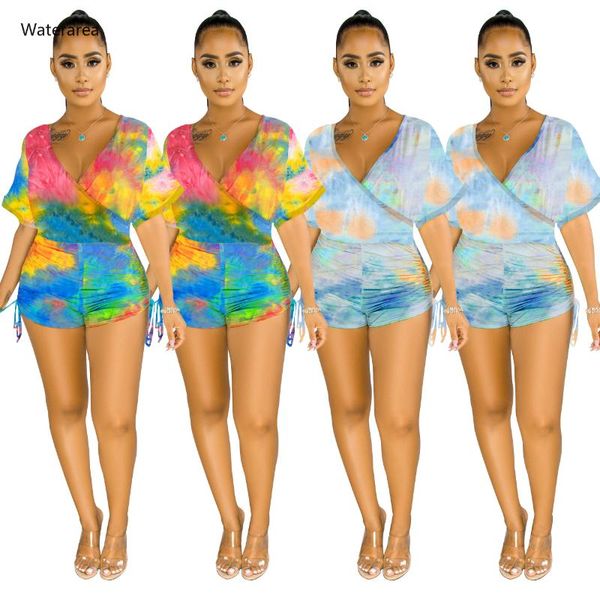 women's jumpsuits & rompers summer women romper elastic tie dye galaxy print v-neck short sleeve ruched jumpsuit night club party plays, Black;white
women's jumpsuits & rompers summer women romper elastic tie dye galaxy print v-neck short sleeve ruched jumpsuit night club party plays, Black;white