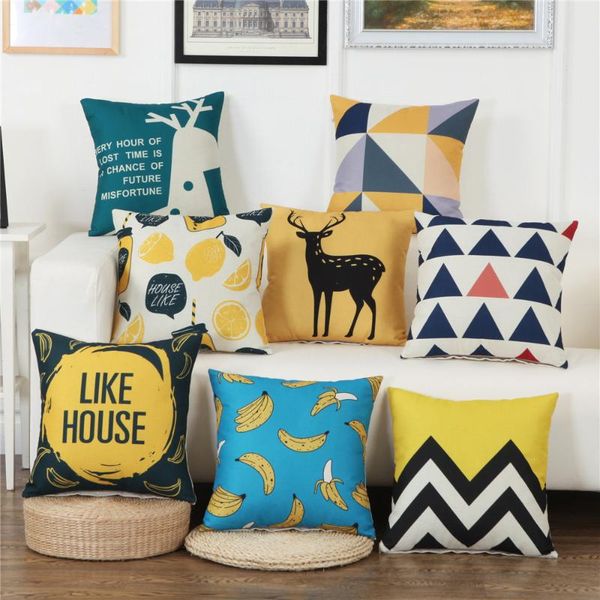 45x45cm colorful geometry fashion cushion cover cotton linen printed throw pillowcases car sofa pillow home decor cushion/decorative
45x45cm colorful geometry fashion cushion cover cotton linen printed throw pillowcases car sofa pillow home decor cushion/decorative