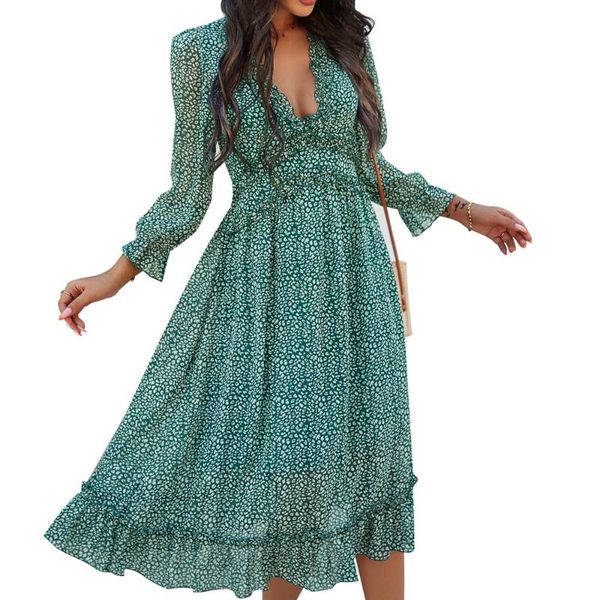 floral print folds v neck chiffon women dress girl spring autumn sweet 3/4 sleeve dresses casual, Black;gray
floral print folds v neck chiffon women dress girl spring autumn sweet 3/4 sleeve dresses casual, Black;gray