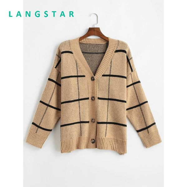 women's sweaters langstar checkered baggy long cardigan casual loose sleeves cardigans coats, White;black
women's sweaters langstar checkered baggy long cardigan casual loose sleeves cardigans coats, White;black