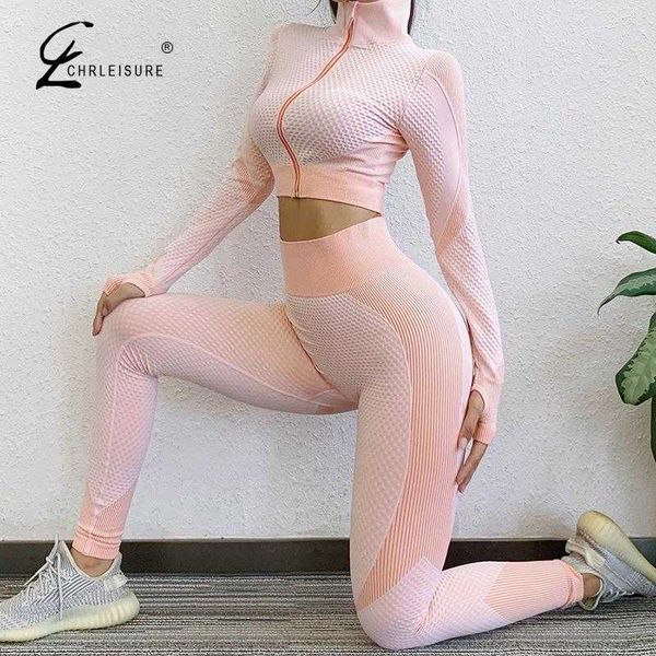 two piece set tracksuit women zipper workout long-sleeve crop tight leggings fitness seamless clothes 210930, White
two piece set tracksuit women zipper workout long-sleeve crop tight leggings fitness seamless clothes 210930, White