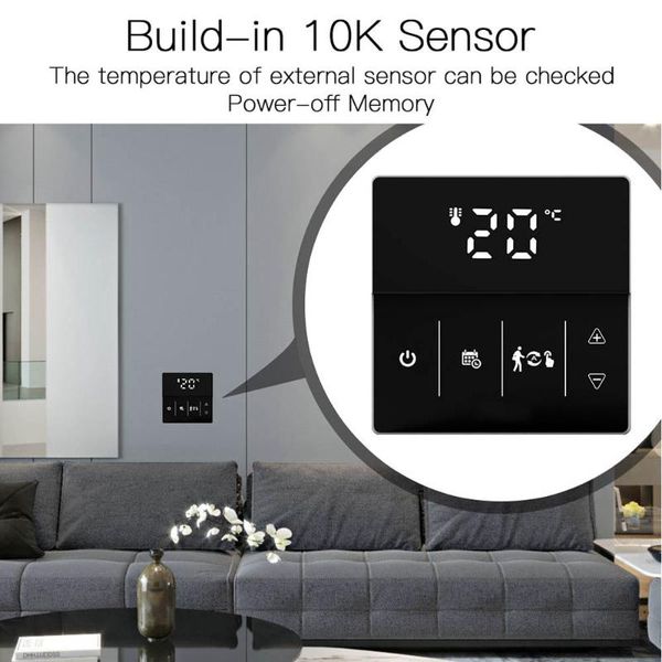 smart home control wifi thermostat controller for electric floor heating 16a touch app/ voice compatible google home/ alexa
smart home control wifi thermostat controller for electric floor heating 16a touch app/ voice compatible google home/ alexa