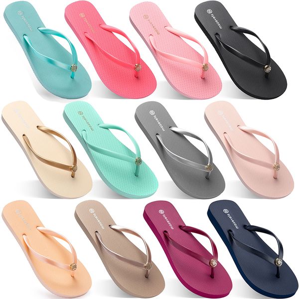 2021 summer flip flops women flat with seaside glazed blue beach slippers non-slip sand gray gold white foreign trade one, Black
2021 summer flip flops women flat with seaside glazed blue beach slippers non-slip sand gray gold white foreign trade one, Black