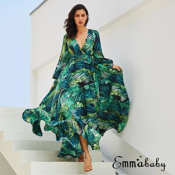 fashion plus size women's boho summer beach party floral sundress maxi dress ladies long casual dresses, Black;gray
fashion plus size women's boho summer beach party floral sundress maxi dress ladies long casual dresses, Black;gray