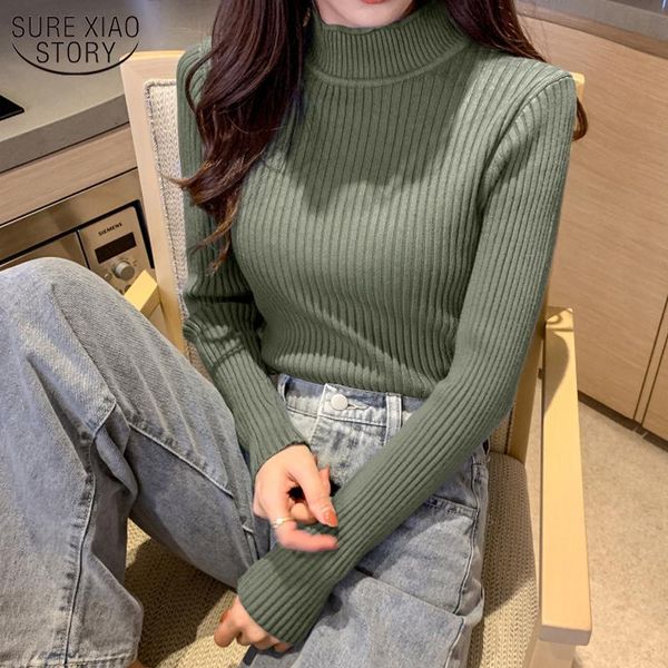 women's sweaters 2021 winter clothes women solid long sleeve sweater half turtleneck thicken wild slim pullover 8 colors knitwear 10990, White;black
women's sweaters 2021 winter clothes women solid long sleeve sweater half turtleneck thicken wild slim pullover 8 colors knitwear 10990, White;black
