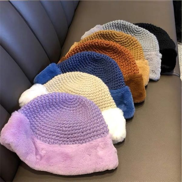 british leisure splicing rabbit hair knitted hat age reduction simple pullover hat zy, Blue;gray
british leisure splicing rabbit hair knitted hat age reduction simple pullover hat zy, Blue;gray