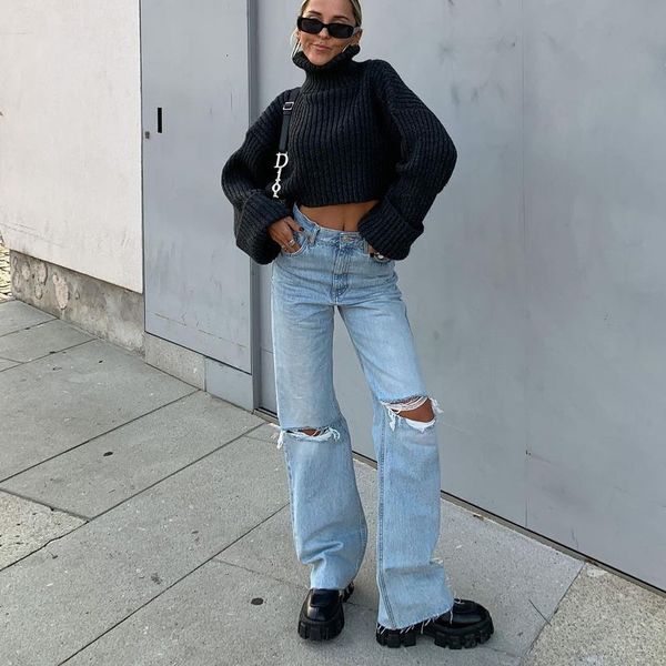 harajuku ripped high waist y2k flare women's fashionable jeans from vintage ny denim streetwear cotton pants 90s cuteandpsycho, Blue
harajuku ripped high waist y2k flare women's fashionable jeans from vintage ny denim streetwear cotton pants 90s cuteandpsycho, Blue