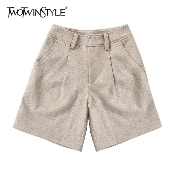 twotwinstyle casual solid short for women high waist pocket minimalist wide leg loose shorts female fashion clothing 210517, White;black
twotwinstyle casual solid short for women high waist pocket minimalist wide leg loose shorts female fashion clothing 210517, White;black