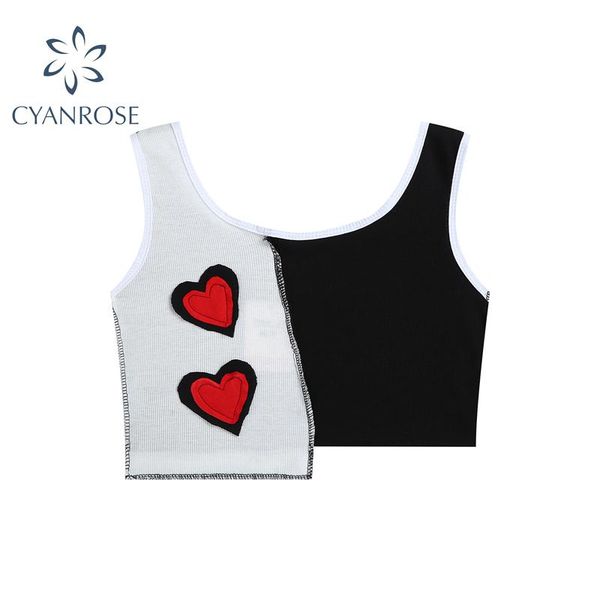 women's tanks & camis patchwork camisole for women 2021 summer irregular slim fashion love pattern streetwear casual ladies strap, White
women's tanks & camis patchwork camisole for women 2021 summer irregular slim fashion love pattern streetwear casual ladies strap, White