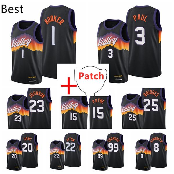 the finals basketball devin booker 1 phoenixsunsjersey chris paul 3 deandre ayton 22 mikal bridges black 25 cameron johnson 23 j, White;black
the finals basketball devin booker 1 phoenixsunsjersey chris paul 3 deandre ayton 22 mikal bridges black 25 cameron johnson 23 j, White;black