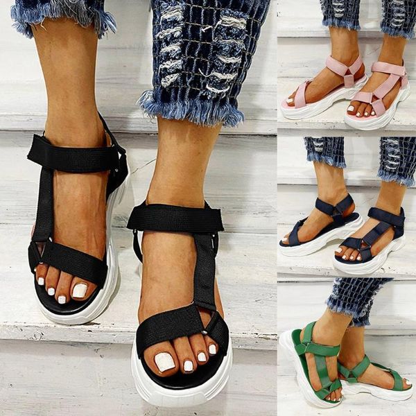 women's sandals 2021 summer shoes solid color flat open toe foam platform hook loop sport style beach sandal for woman, Black
women's sandals 2021 summer shoes solid color flat open toe foam platform hook loop sport style beach sandal for woman, Black