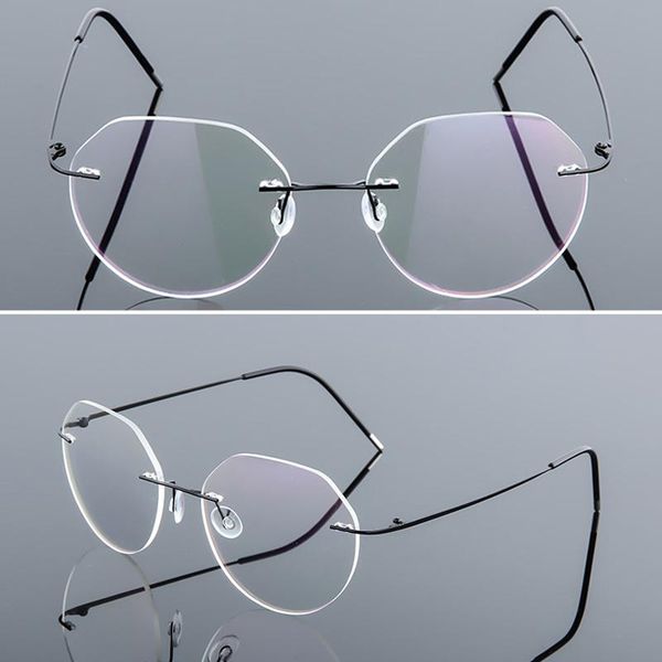 fashion sunglasses frames vintage frameless glasses folding metal frame optical eyeglasses ultralight spectacles women men rimless go, Black
fashion sunglasses frames vintage frameless glasses folding metal frame optical eyeglasses ultralight spectacles women men rimless go, Black