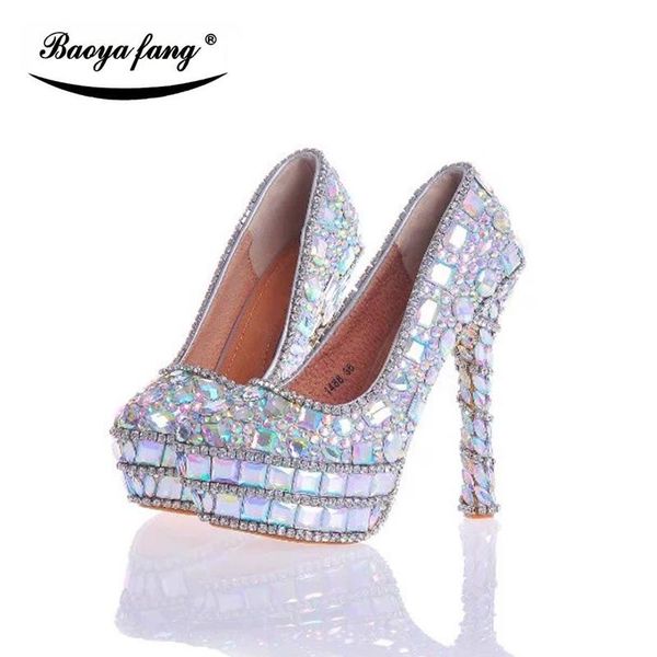 colorful shining crystal wedding shoes women bride party dress high heels platform plus size fashion rhinestone, Black
colorful shining crystal wedding shoes women bride party dress high heels platform plus size fashion rhinestone, Black