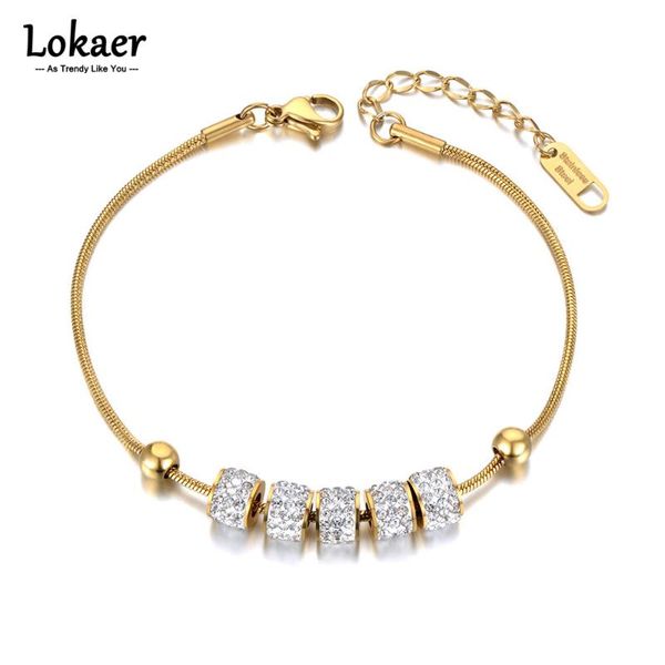 charm bracelets lokaer drop fashion white clay cz crystal for women stainless steel bracelet jewelry wholesale b21078, Golden;silver
charm bracelets lokaer drop fashion white clay cz crystal for women stainless steel bracelet jewelry wholesale b21078, Golden;silver