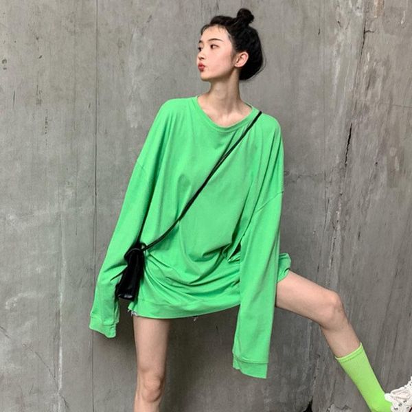 women's t-shirt spring korean loose solid color t shirts women o neck long sleeve casual sun protection fashion tshirts 2021, White
women's t-shirt spring korean loose solid color t shirts women o neck long sleeve casual sun protection fashion tshirts 2021, White