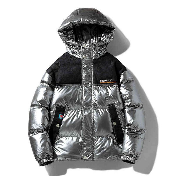 2021 winter new men's korean hooded bright cotton cloth handsome couple printed fashion warm coat, Black
2021 winter new men's korean hooded bright cotton cloth handsome couple printed fashion warm coat, Black