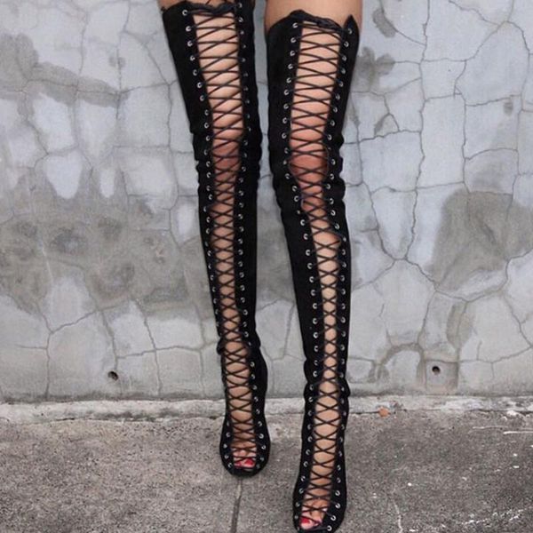 boots 2021 autumn and winter super high heel fashion over-the-knee lace-up suede women's, Black
boots 2021 autumn and winter super high heel fashion over-the-knee lace-up suede women's, Black