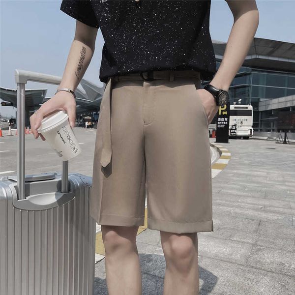 men's shorts summer belt suit slim fashion solid color business dress men social korean straight casual mens m-2xl fbao, White;black
men's shorts summer belt suit slim fashion solid color business dress men social korean straight casual mens m-2xl fbao, White;black
