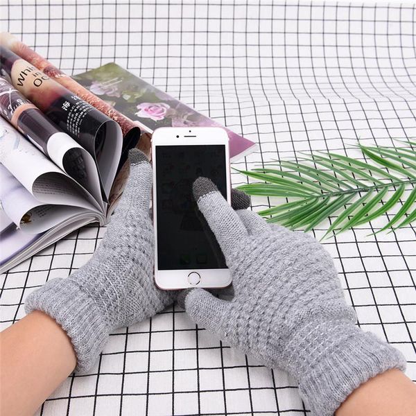 five fingers gloves 1 pair touch screen for men women soft knitting winter warmer smartphones driving glove 4 colors, Blue;gray
five fingers gloves 1 pair touch screen for men women soft knitting winter warmer smartphones driving glove 4 colors, Blue;gray