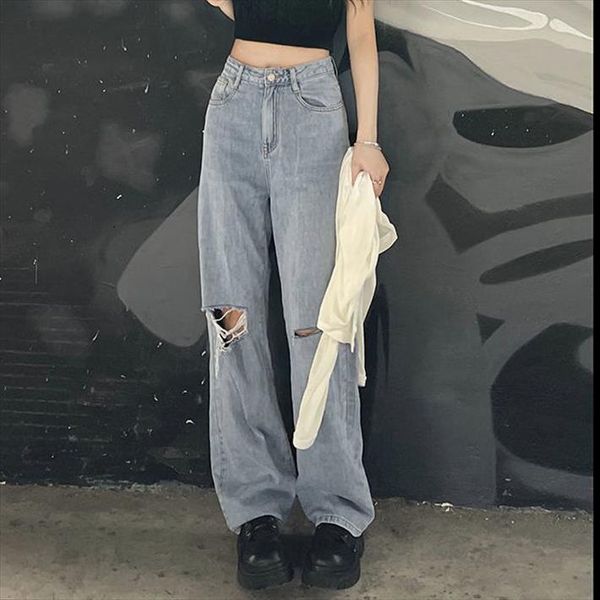 pants large size boyfriend ripped womens jeans harajuku high waist stright trousers cotton, Blue
pants large size boyfriend ripped womens jeans harajuku high waist stright trousers cotton, Blue