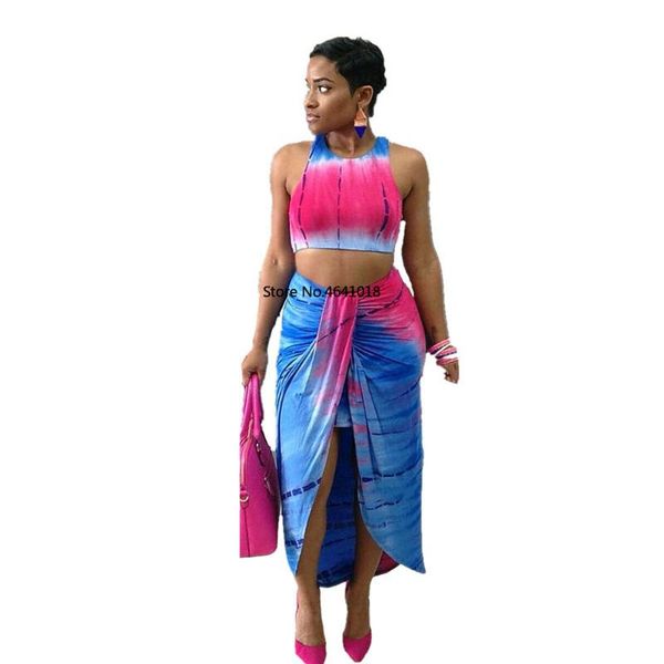 women summer tie dye galaxy print tank up split ankle length skirt suit two piece set dress tracksuit, White
women summer tie dye galaxy print tank up split ankle length skirt suit two piece set dress tracksuit, White