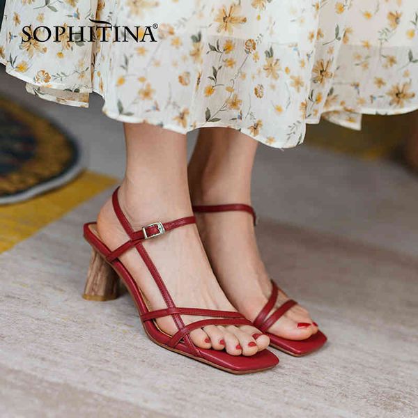 sophitina casual sandals women wood grain strange style buckle strap genuine leather sandals leisure commute ladies shoes ao875 210513, Black
sophitina casual sandals women wood grain strange style buckle strap genuine leather sandals leisure commute ladies shoes ao875 210513, Black