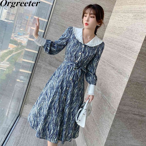 doll collar printted dress female spring long sleeve single-breasted sashes lace-up slim a-line mid-length 210525, Black;gray
doll collar printted dress female spring long sleeve single-breasted sashes lace-up slim a-line mid-length 210525, Black;gray
