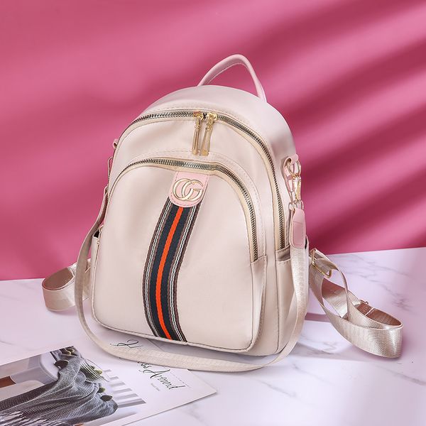 fashion oxford cloth women's multifunctional versatile color strip simple small backpack shopping handbags
fashion oxford cloth women's multifunctional versatile color strip simple small backpack shopping handbags