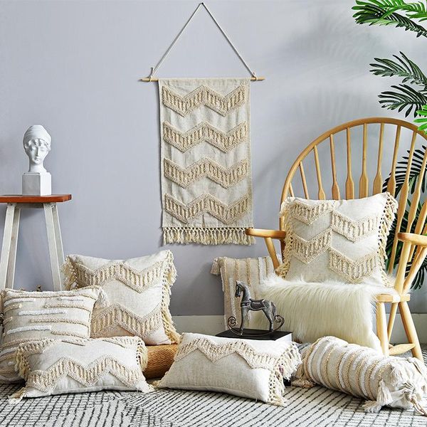 cushion/decorative pillow boho style tassel cushion cover beige farmhouse decoration pillowcase bedroom sofa home decor 45x45cm/30x50cm
cushion/decorative pillow boho style tassel cushion cover beige farmhouse decoration pillowcase bedroom sofa home decor 45x45cm/30x50cm