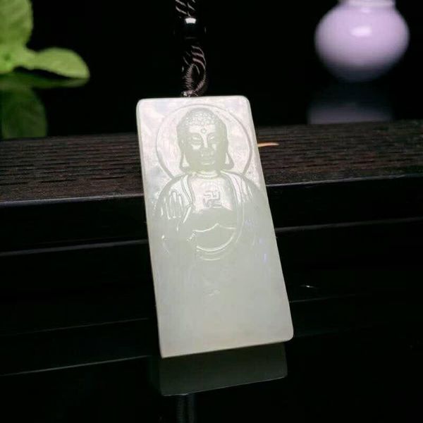 lockets h33#exquisite hetian jade auspicious standing buddha pendant, Silver
lockets h33#exquisite hetian jade auspicious standing buddha pendant, Silver