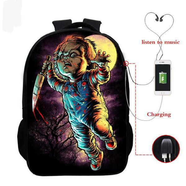 backpack horror movies prints teenager daily bagpack usb cable school bags for boys girls college bookbag travel lapmochila
backpack horror movies prints teenager daily bagpack usb cable school bags for boys girls college bookbag travel lapmochila
