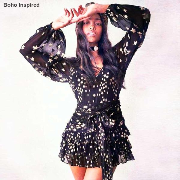 casual dresses boho inspired multi-star women party dress tied bow long sleeve ruffle summer 2021 super chic vestido, Black;gray
casual dresses boho inspired multi-star women party dress tied bow long sleeve ruffle summer 2021 super chic vestido, Black;gray